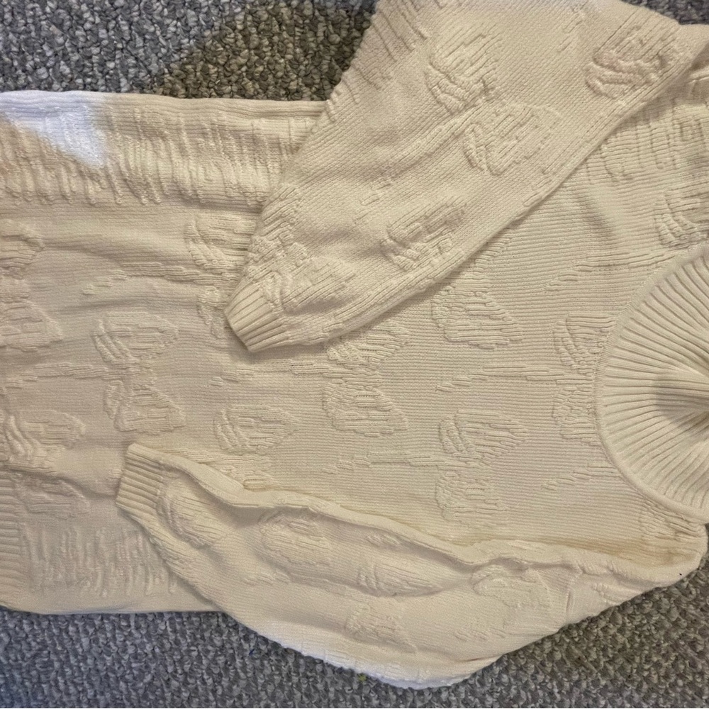 Vintage Elegant Cream Sweater for Women